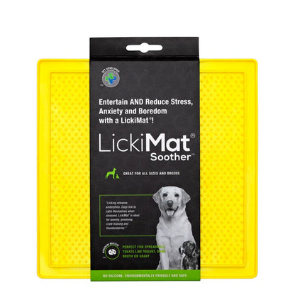LickiMat Pastel Soother in yellow colourway