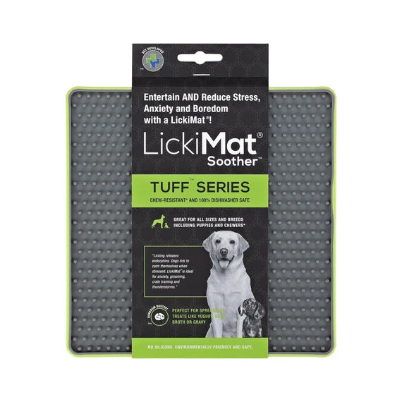 LickiMat Soother Tuff mat in green