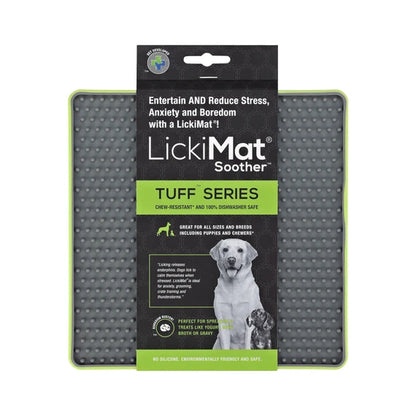 LickiMat Soother Tuff mat in green