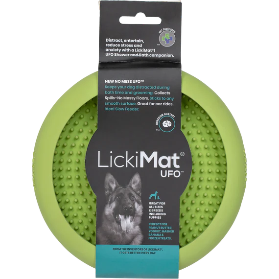 LickiMat UFO in green with label