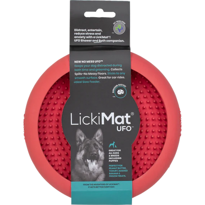 LickiMat UFO in pink with label