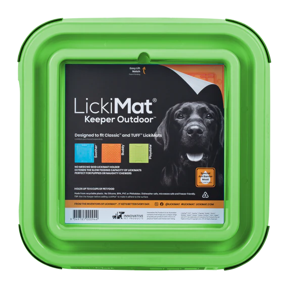 LickiMat Outdoor Keeper turquoise with mat inserted