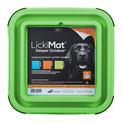 LickiMat Outdoor Keeper turquoise with mat inserted