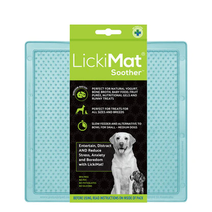 LickiMat Pastel Soother in mint colourway