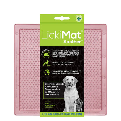 LickiMat Pastel Soother in guava colourway