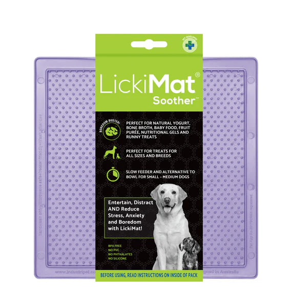 LickiMat Pastel Soother in lavender colourway