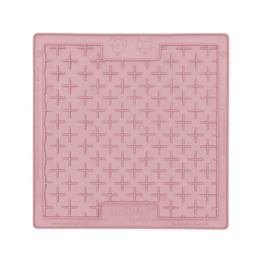 LickiMat Pastel Playdate in guava, alternate angle