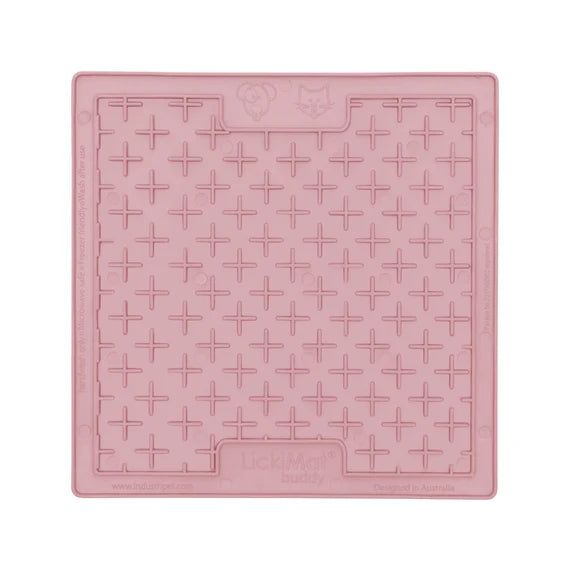 LickiMat Pastel Buddy in guava colour, product shot