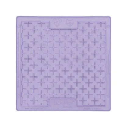 Close-up of LickiMat Pastel Playdate lavender texture