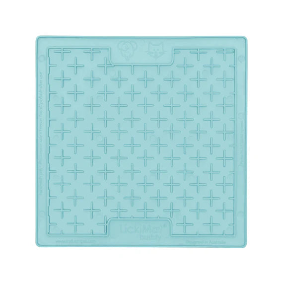 Close-up of LickiMat Pastel Playdate mint texture