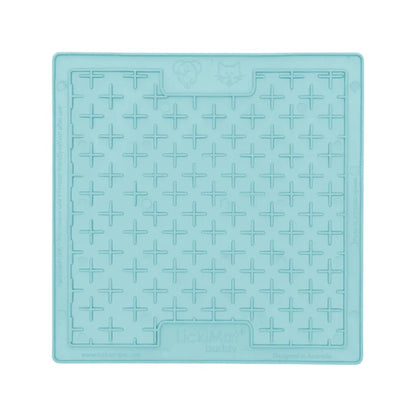 Close-up of LickiMat Pastel Playdate mint texture