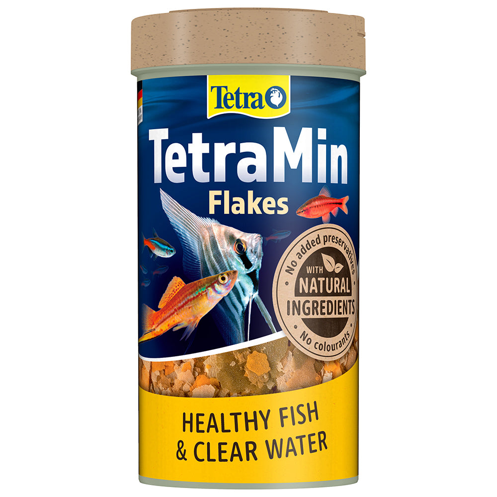 Tetra TetraMin Flakes fish food packaging