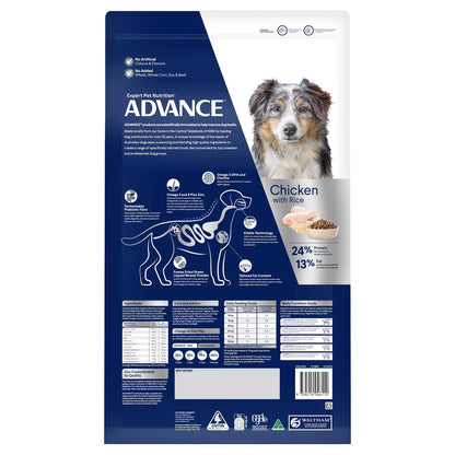 ADVANCEMediumHealthyAgeingDryDogFoodChickenwithRice15kgBag-2_358fdf51-d686-4329-8e55-2a646db09589