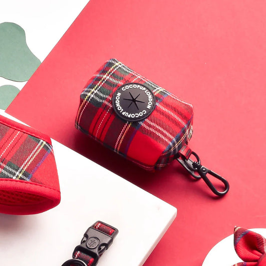 Dogs Poop Bag Holder – Tartan