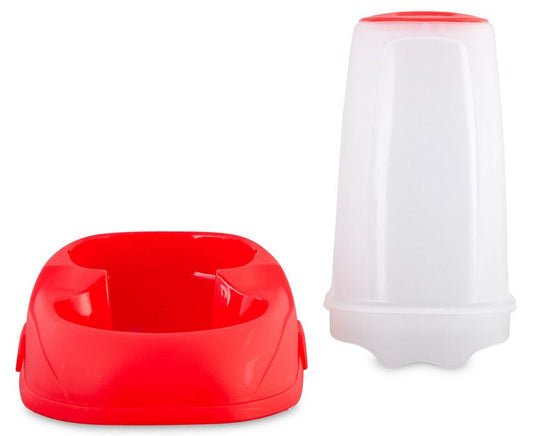 2 in 1 Auto Feeder/Drinker shown in reversed watering position