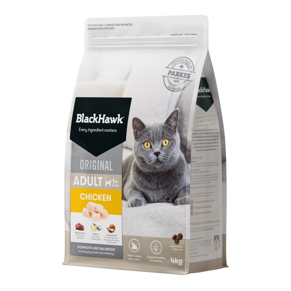 Black Hawk Adult Cat Chicken 4kg front of pack
