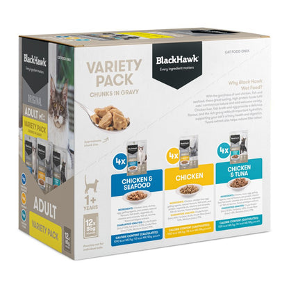 Black Hawk Adult Cat Variety 12-pack carton, closed