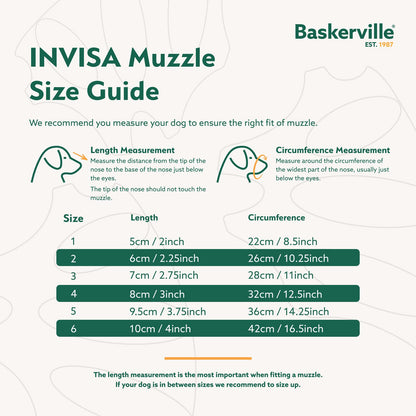 Baskerville INVISA clear dog muzzle side view