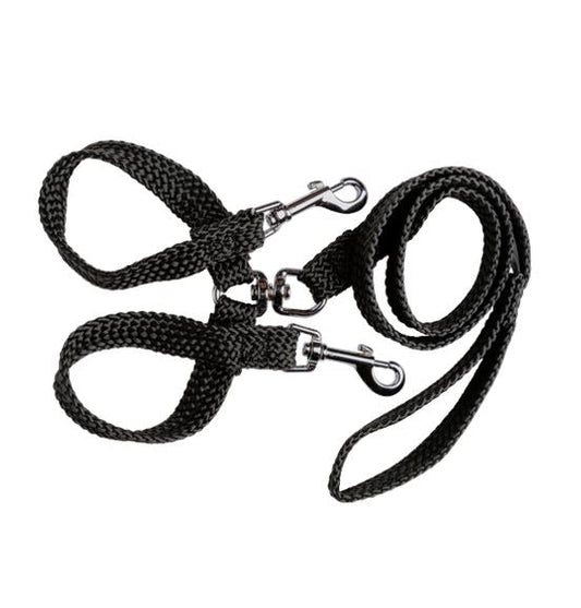 Beau Pets - Double Nylon Brace Lead – Dual Dog Lead for Walking Two Dogs