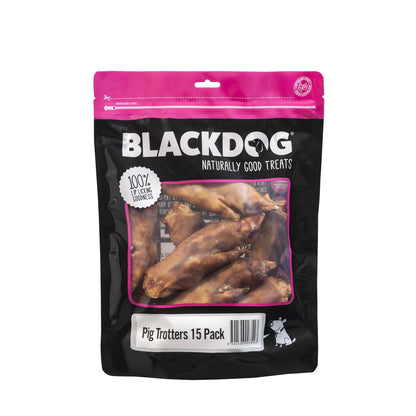 Blackdog Pig Trotters dog treats packaging front