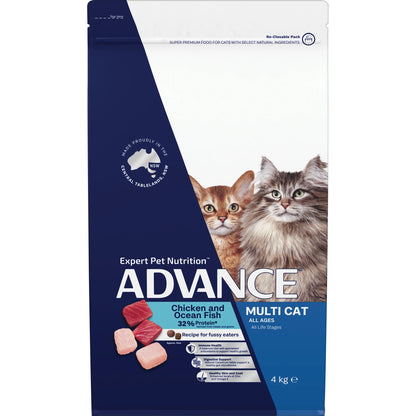Advance Cat Food for Multiple breed | Chicken & Ocean Fish