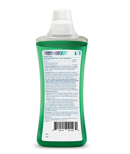 Aquadent FR3SH product label close-up