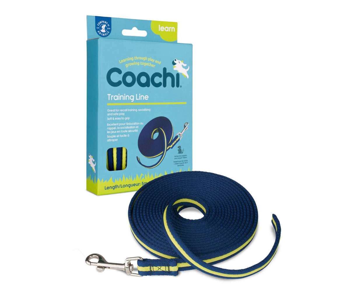 Coachi 5m dog training line laid out full length
