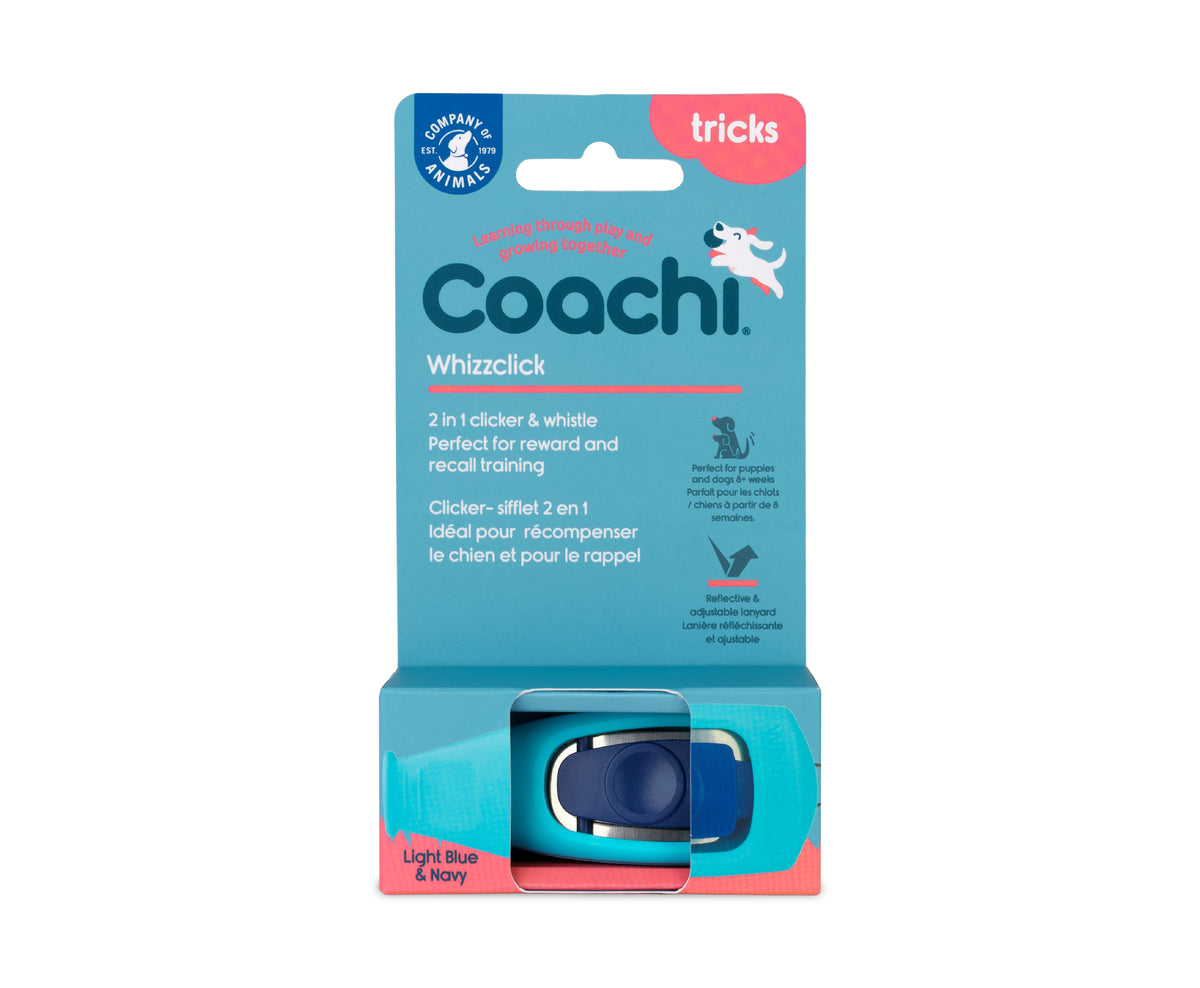Coachi Whizzclick clicker in light blue
