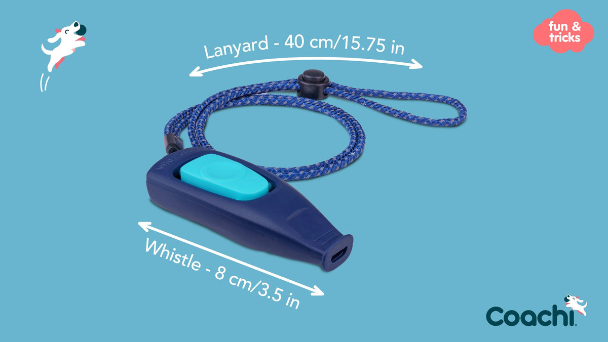 Coachi Whizzclick clicker navy with strap