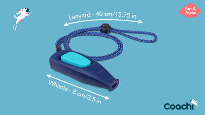 Coachi Whizzclick clicker navy with strap