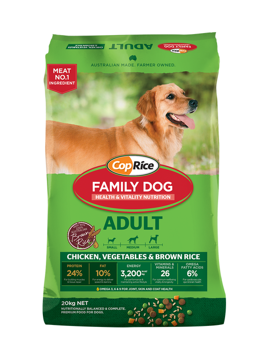 CopRice Family Dog food 20kg bag, adult chicken formula