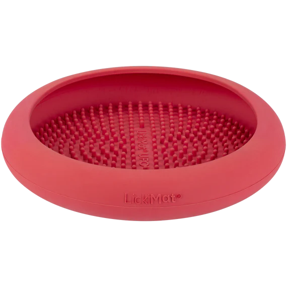LickiMat UFO in pink close-up view