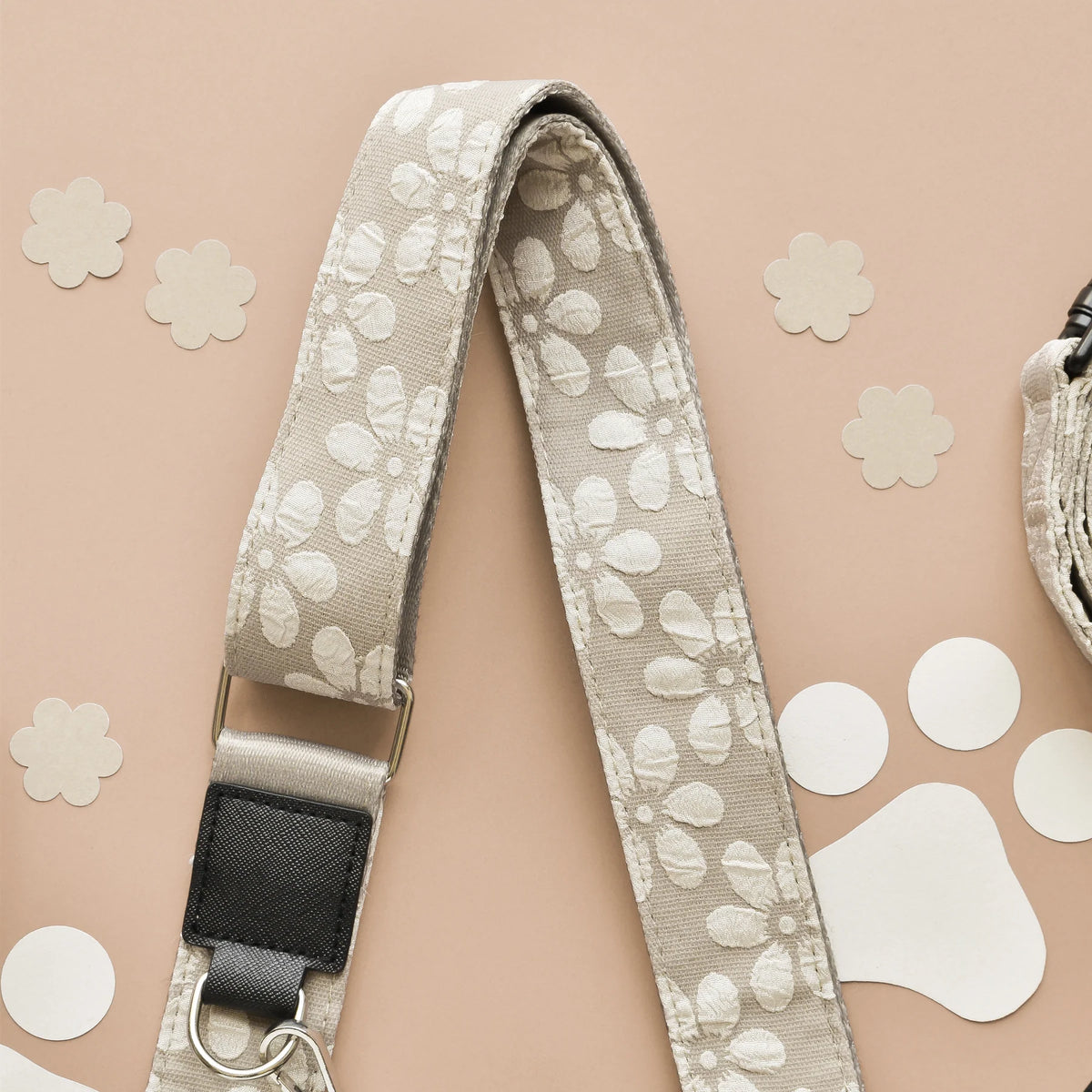Cocopup London – LUXE Walking Bag Strap – Mocha Flower