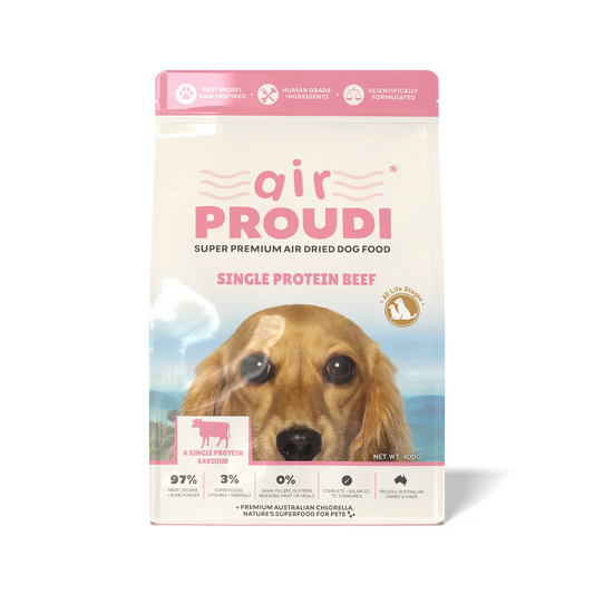 Proudi - Air Dried Dog Food Single Protein Beef Super Premium Complete Meal