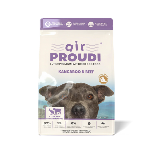 Proudi - Air Dried Dog Food Kangaroo & Beef Super Premium Complete Meal