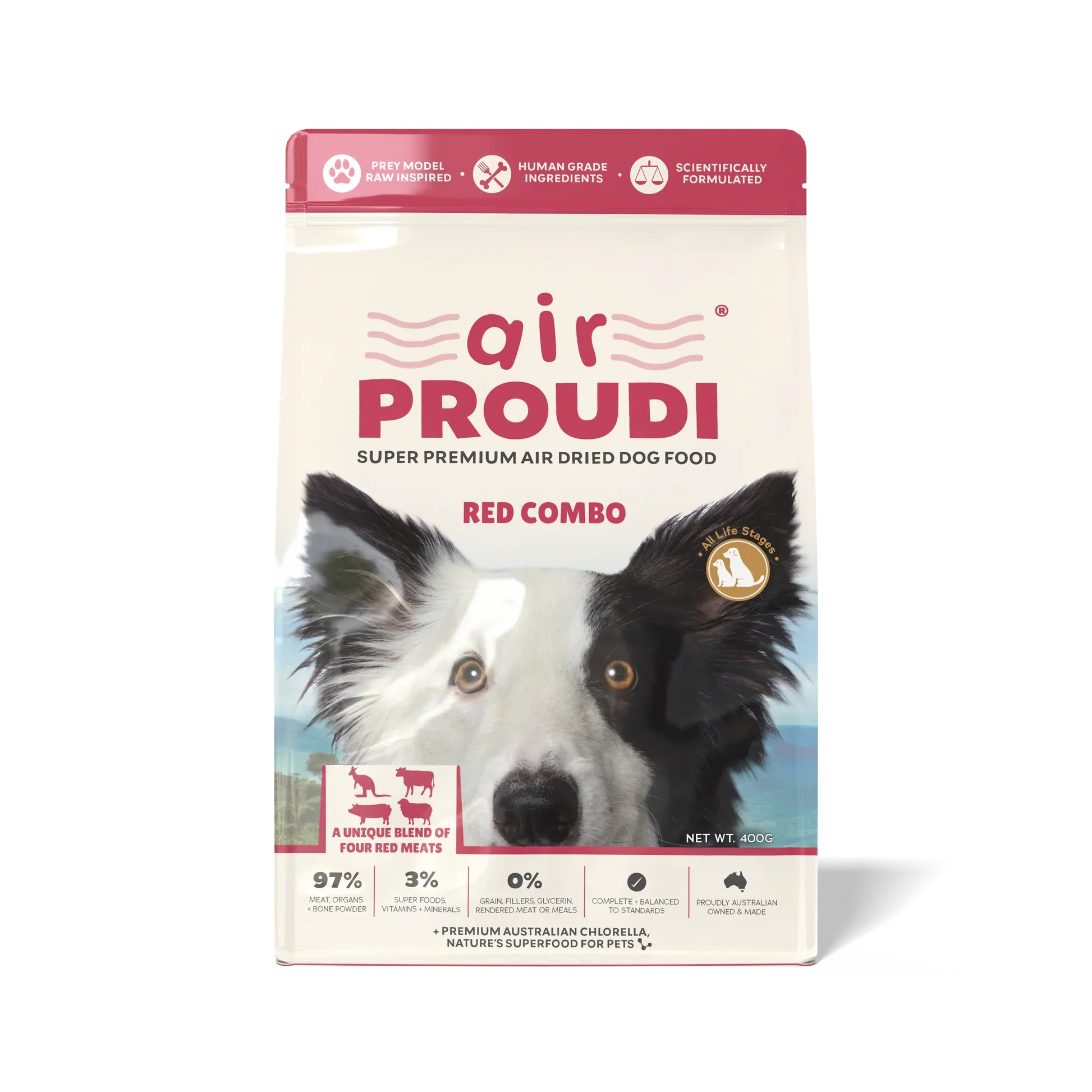 Proudi - Air Dried Dog Food Red Combo Super Premium Complete Meal
