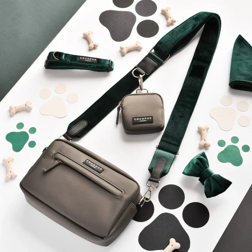 Walking Bag Strap – Forest Green Velvet