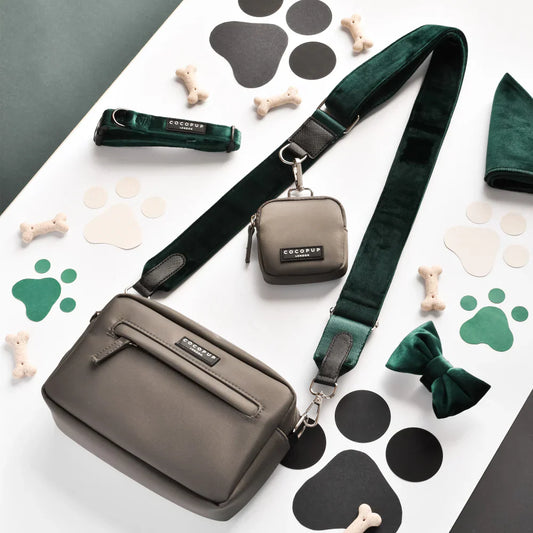 Walking Bag Strap – Forest Green Velvet