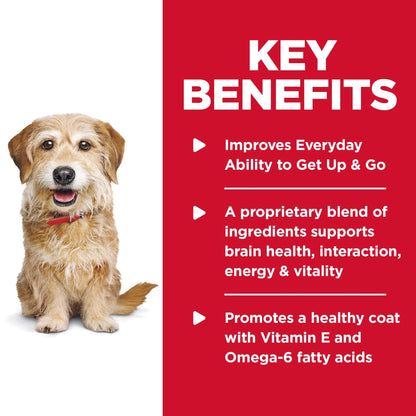 Close up of Hill's Science Diet Senior Vitality Small & Mini kibble