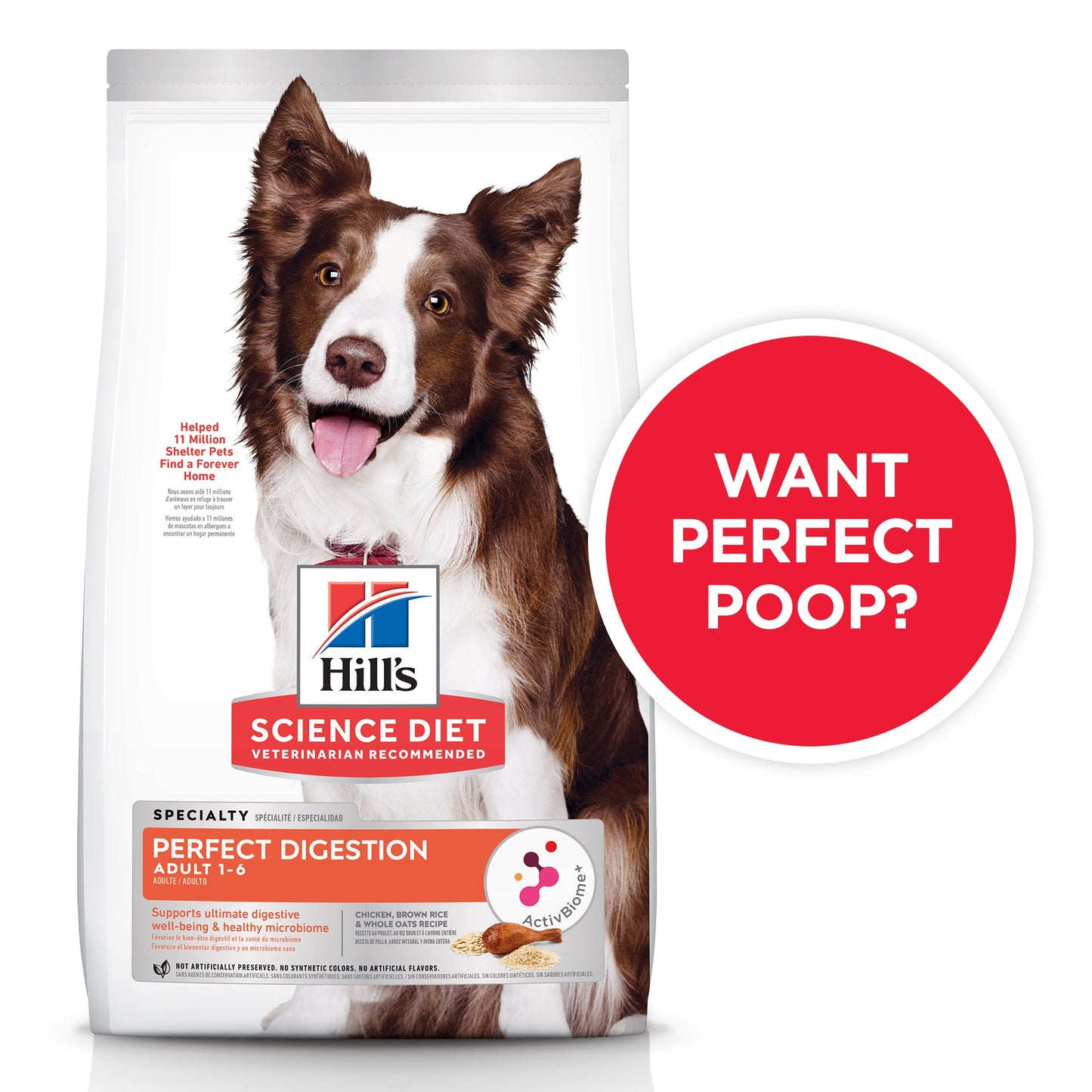 Hill's – Science Diet – Adult Dog (1-6) – Perfect Digestion