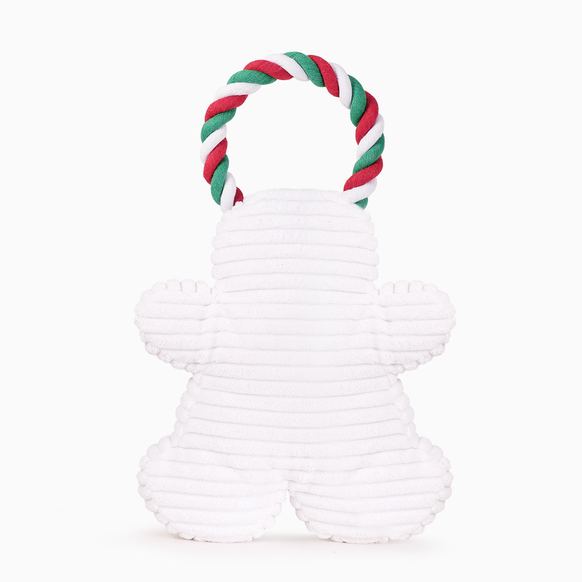 Hugsmart Happy Woofmas Gingerbread Man Dog Toy detail