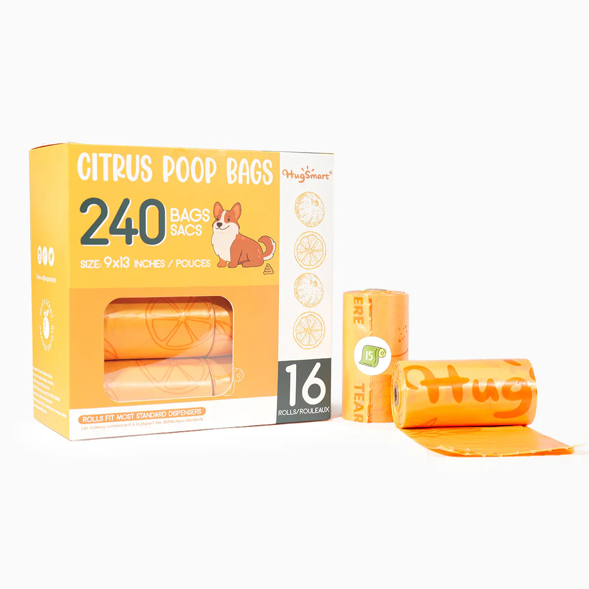 Hugsmart - Citrus Poop Bags product image 1
