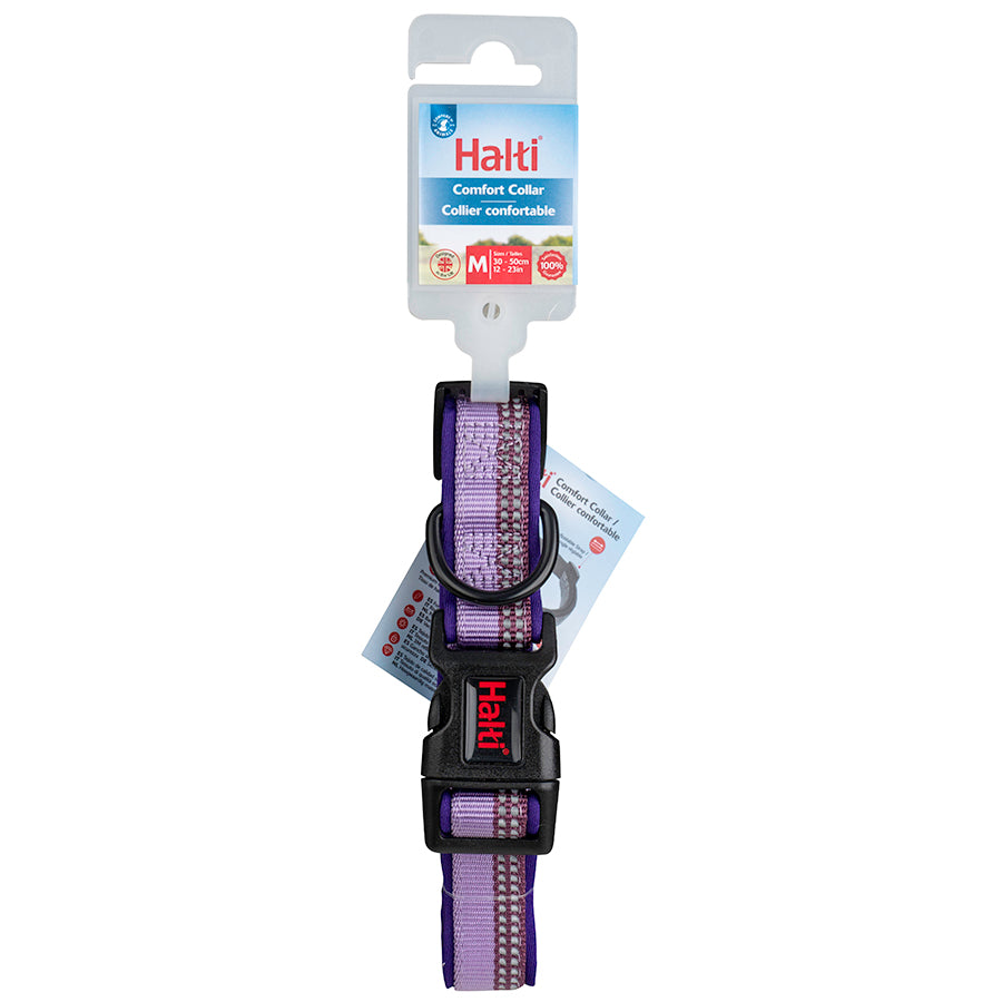 Halti Comfort Collar purple retail packaging