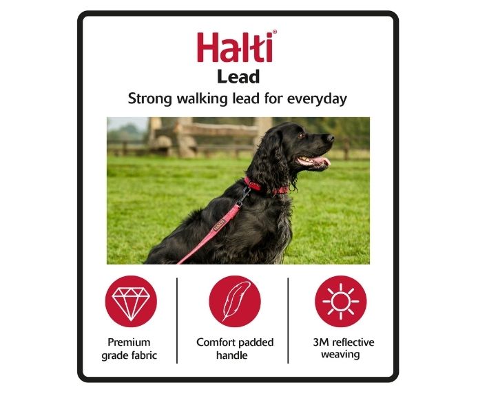 Halti Black Lead key features overview graphic