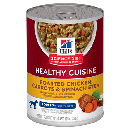 Hill's Science Diet Adult Healthy Cuisine canned dog food stacked pack