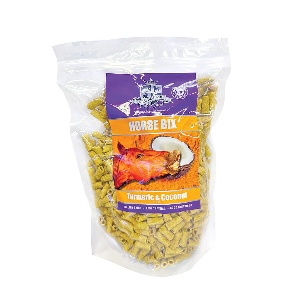 Huds and Toke Horse Turmeric & Coconut Bix packaging