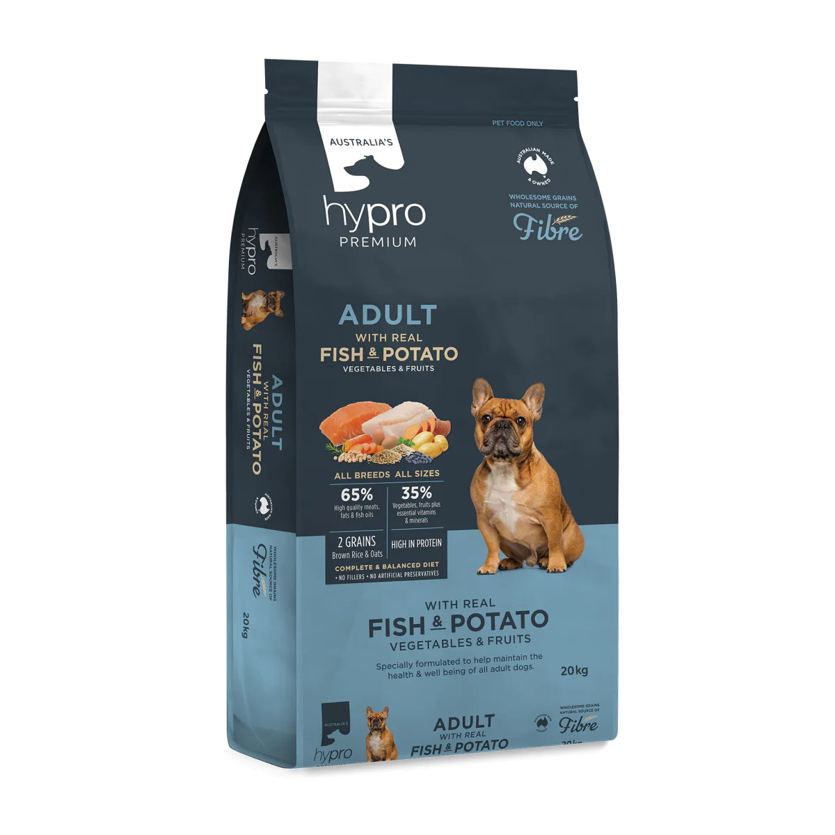 Hypro Premium Adult Dog Fish & Potato 20kg bag
