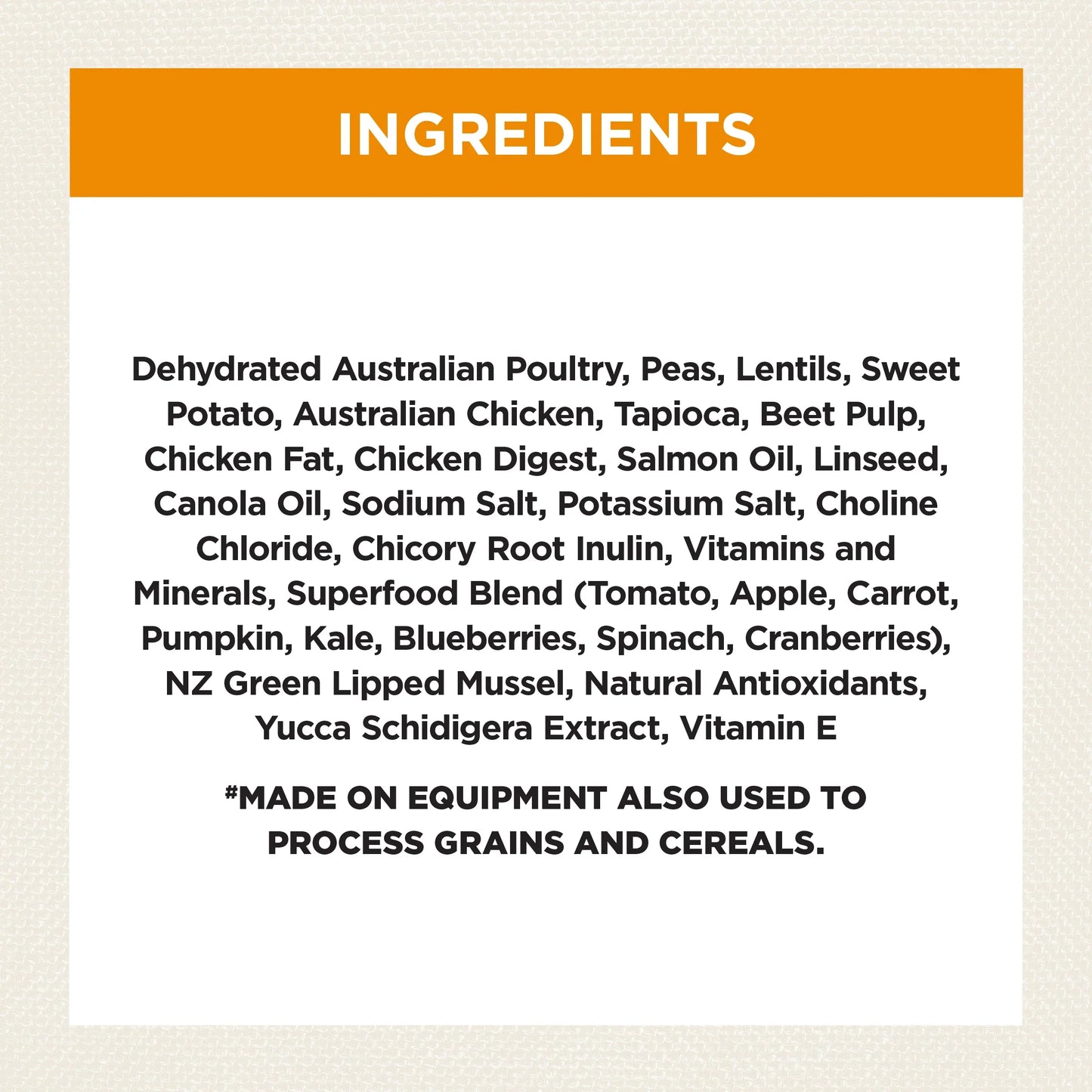 Ivory Coat – Healthy Weight Adult Dog – GRAIN FREE – Chicken
