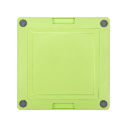 LickiMat Soother Tuff green mat with treat spread on surface