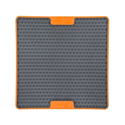 LickiMat Soother Tuff orange mat close-up of texture